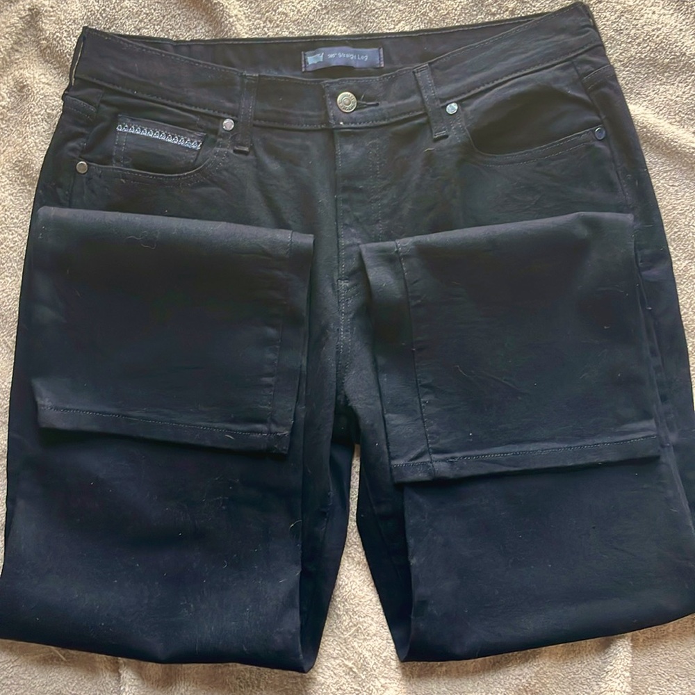 Levi’s 14M Black 505 Straight Leg Jeans